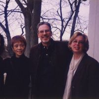 2001.4 ボストンのウオルナッヒルバレエ学校に友好訪問でスタッフの方々と